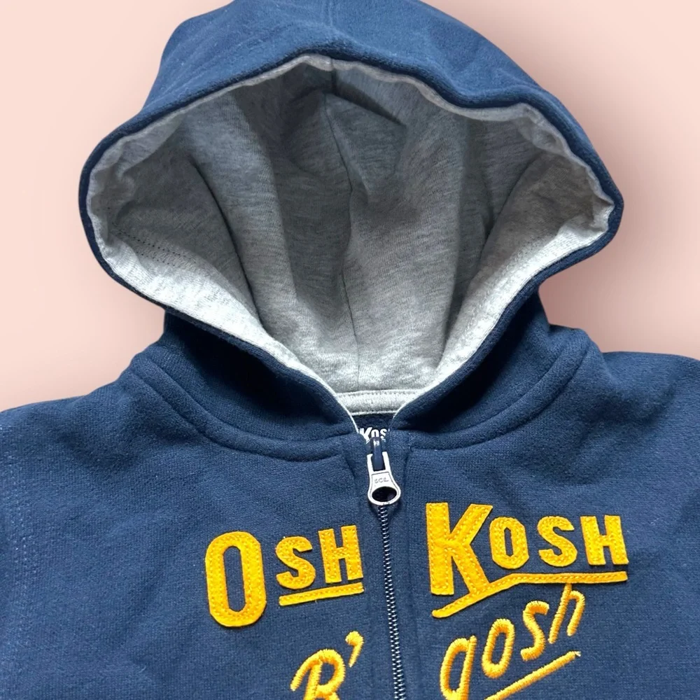 Baby OshKosh B'gosh Navy Blue Zip-Up Hoodie Sweatshirt